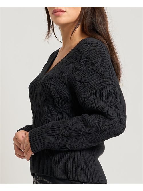 Maglione donna AX con scollo a V ARMANI EXCHANGE | XW001771-AF16638UC001